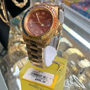INVICTA 20023 With Box&Tags 18K Gold Women’s Watch